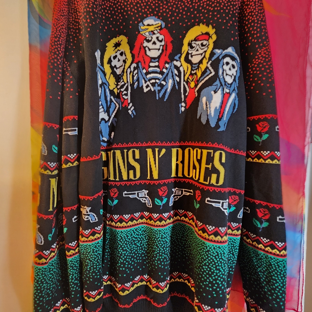 Guns N' Roses Ugly Christmas Holiday Sweater